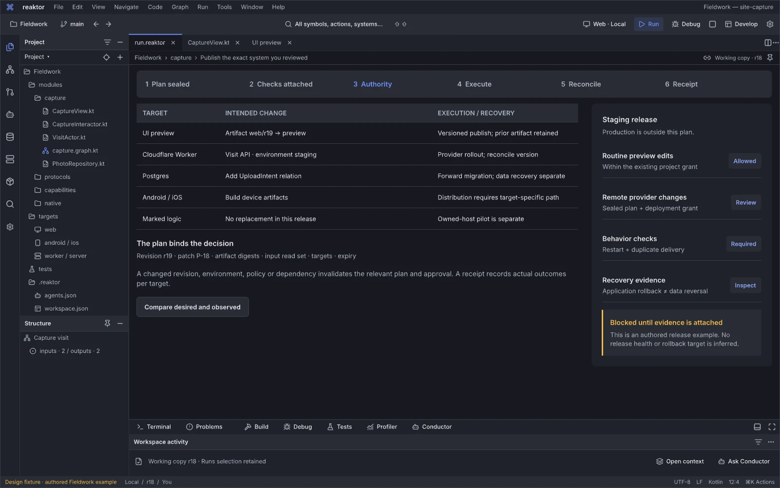 07.04 · Reaktor IDE · Publish the exact system you reviewed