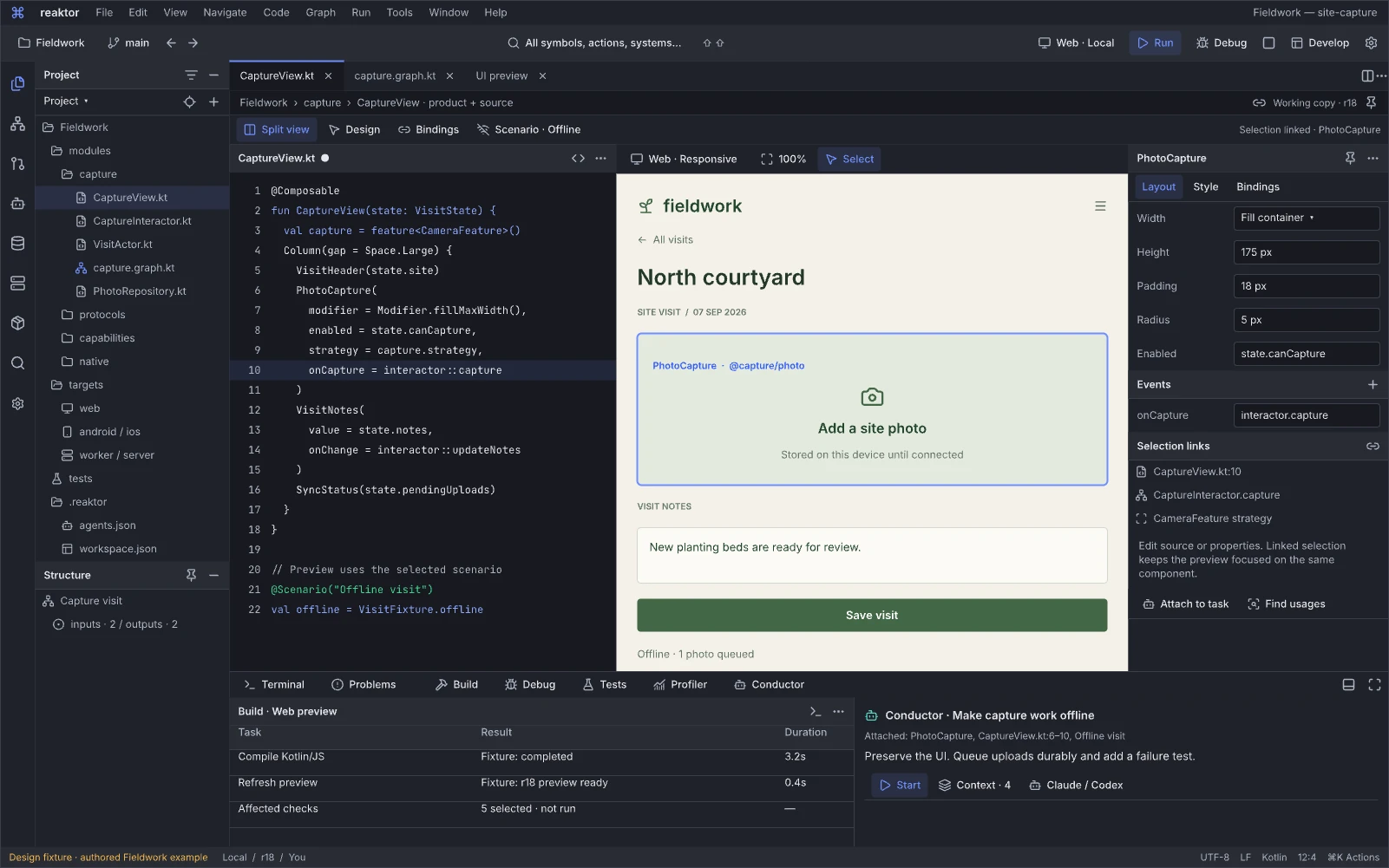 02.01 · Reaktor IDE · Fieldwork is taking shape