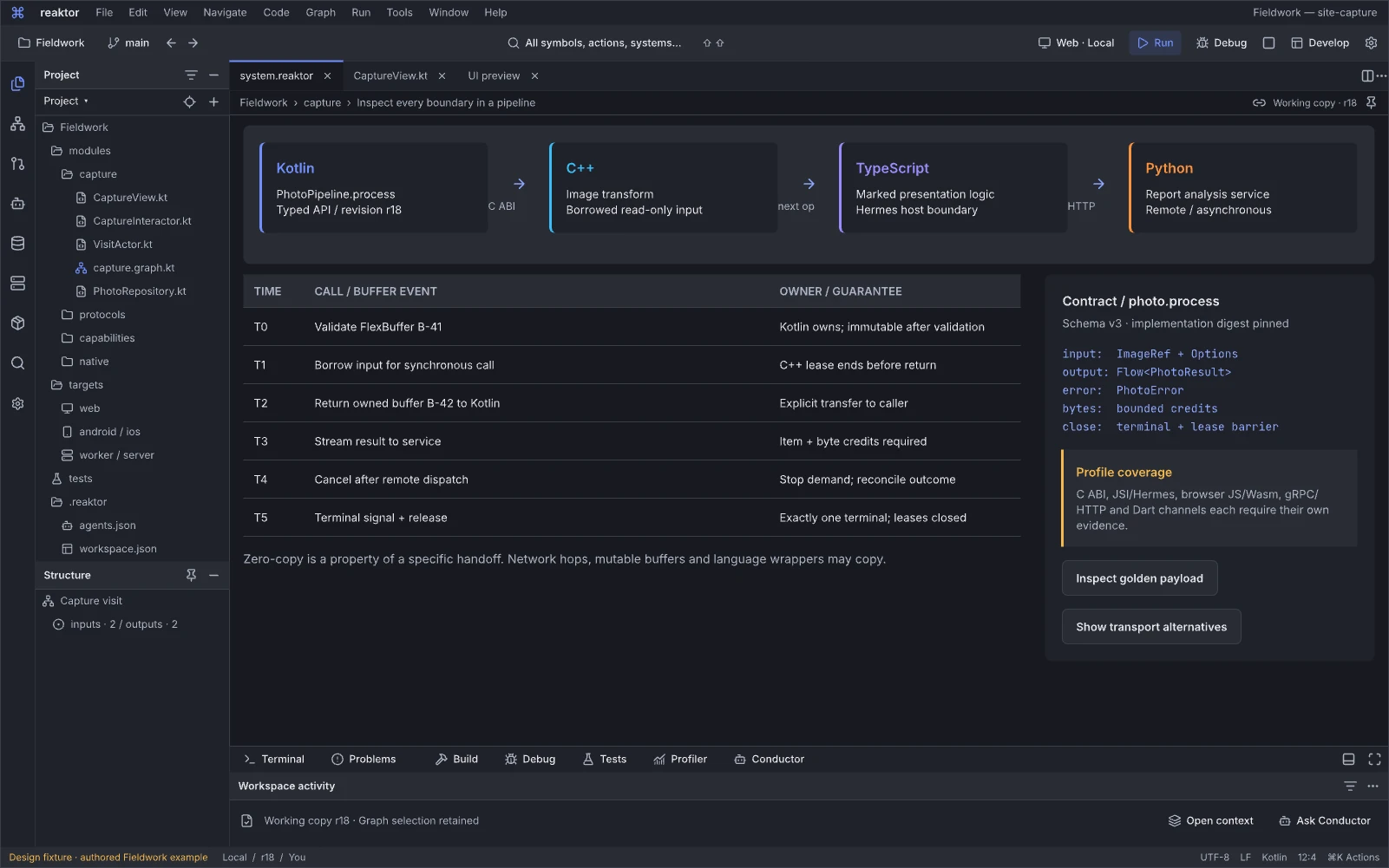 13.03 · Reaktor IDE · Inspect every boundary in a pipeline